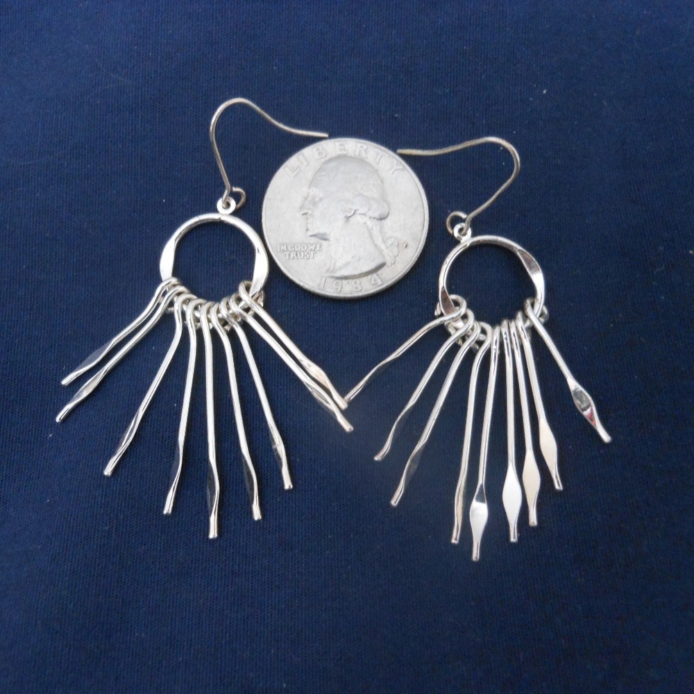 Two pair of early 2000 silver earrings